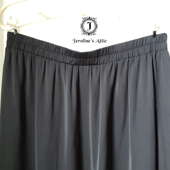 Soft Surroundings Black 100% Polyester Skirt - Picture 3 of 6